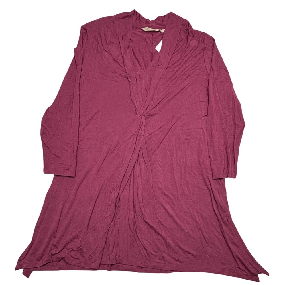Soft Surroundings Jemez Tunic Womens Large L Violet Quartz Twist Front Modal NWT